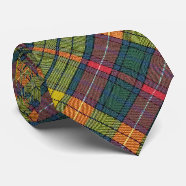 Buchanan Ancient Tartan Pattern Tie (Rolled)