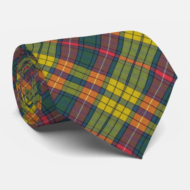 Buchanan Ancient Tartan Pattern Tie (Rolled)