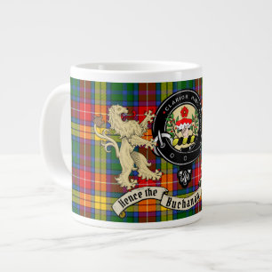 Buchanan Clan Badge & Tartan Giant Coffee Mug