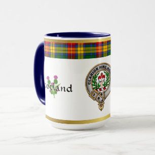 Buchanan Clan Badge Tartan & Motto Mug