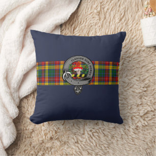 Buchanan Clan Badge Throw Pillow