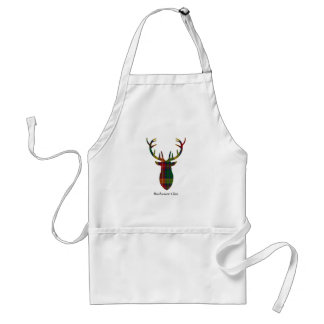 Buchanan Clan Family Tartan "Antlers" Apron