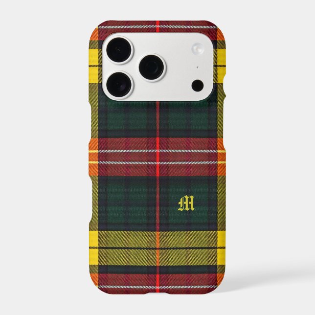 Buchanan Clan Plaid Scottish Pattern Monogram (Back)