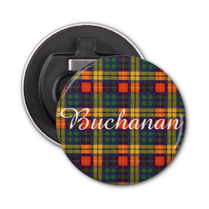 Buchanan clan Plaid Scottish tartan Bottle Opener