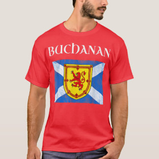 Buchanan Clan  Scottish Name Scotland Flag  T-Shirt