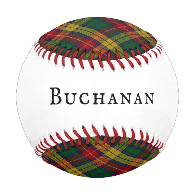 Buchanan Clan Tartan Plaid Pattern Baseball (Back)
