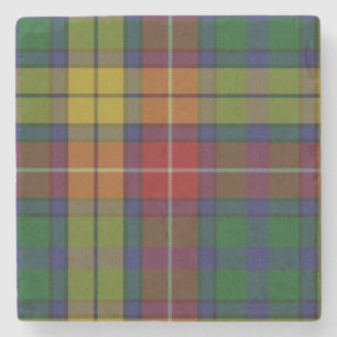 Buchanan Clan Tartan Plaid Stone Coaster