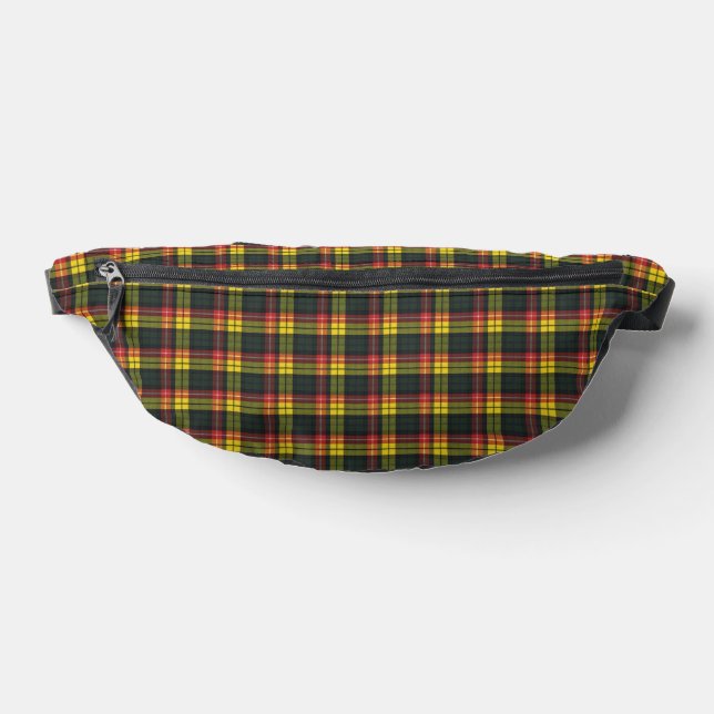 Buchanan Modern Scottish Clan Tartan Bum Bags (Lay Down)