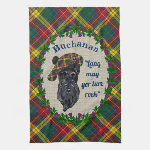 Buchanan Scottie Dog Kitchen Towel