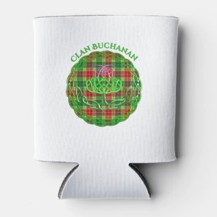 Buchanan Scottish Tartan Celtic Thistle Can Cooler