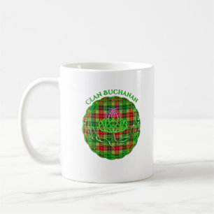 Buchanan Scottish Tartan Celtic Thistle Coffee Mug