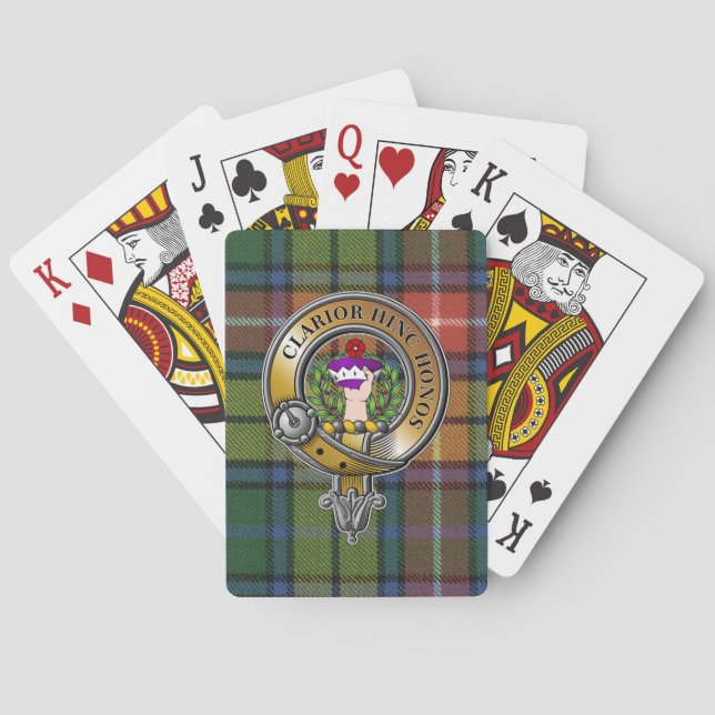 Buchanan Tartan & Badge Playing Cards (Back)