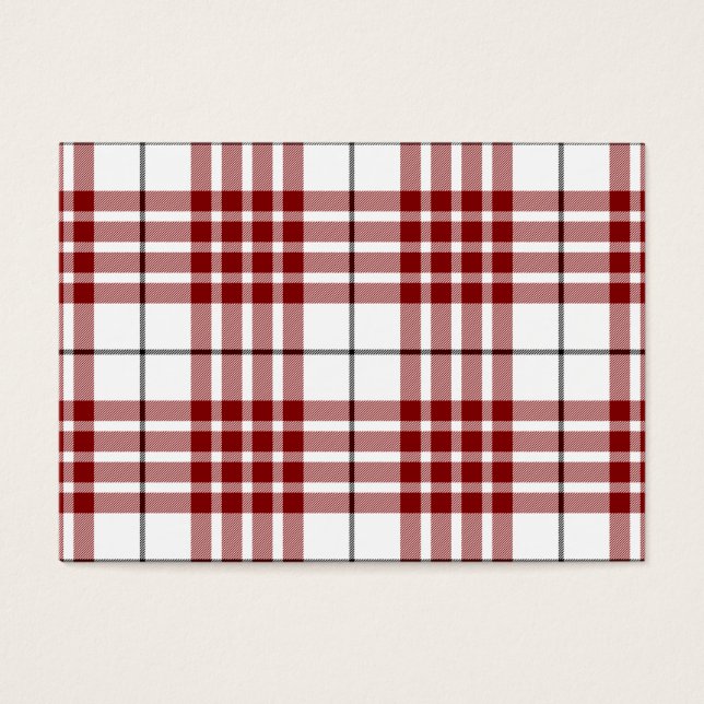Buchanan tartan red white plaid (Front)