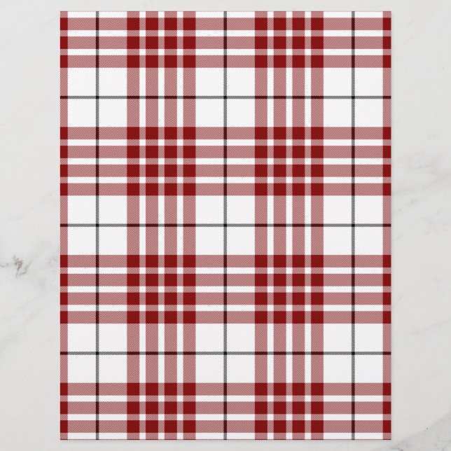 Buchanan tartan red white plaid (Front)