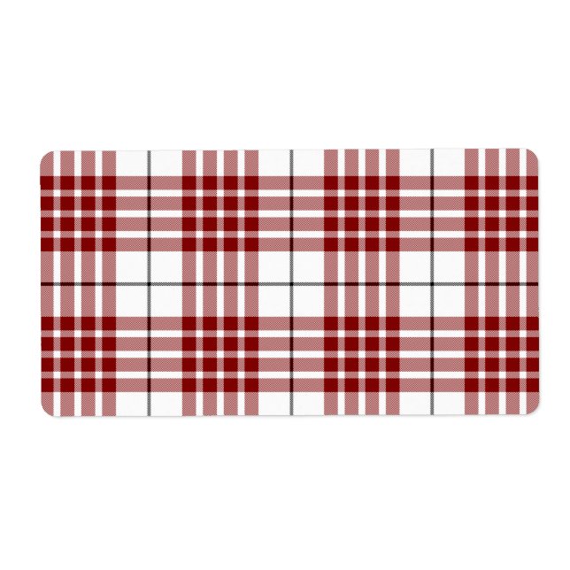 Buchanan tartan red white plaid (Front)