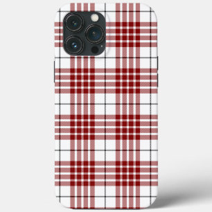 Buchanan tartan red white plaid iPhone 13 pro max case