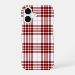 Buchanan tartan red white plaid iPhone 16 case