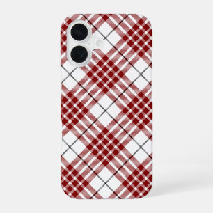 Buchanan tartan red white plaid iPhone 16 case