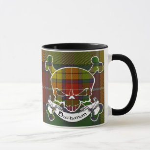 Buchanan Tartan Skull Mug