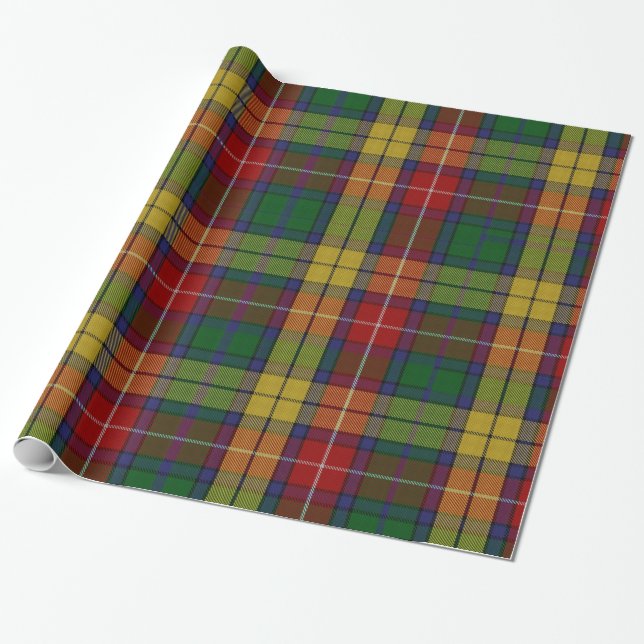 Buchanan Tartan Wrapping Paper (Unrolled)