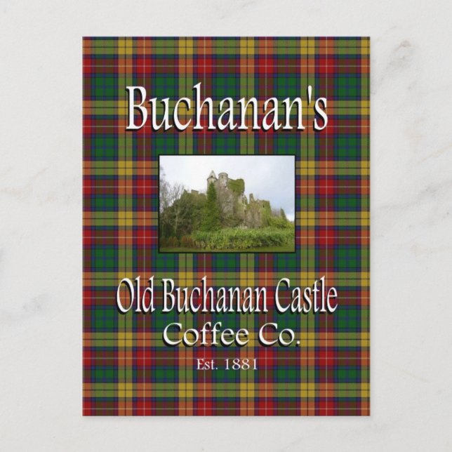 Buchanan's Old Buchanan Castle Coffee Co. Postcard (Front)