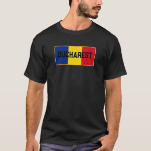 Bucharest Bucuresti Romania Flag Romanian Pride Te T-Shirt