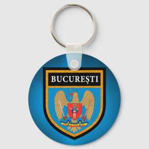 Bucharest Flag Key Ring