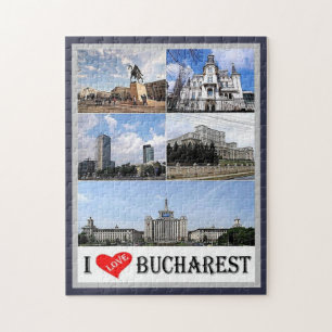 Bucharest - I Love - Romania - Jigsaw Puzzle