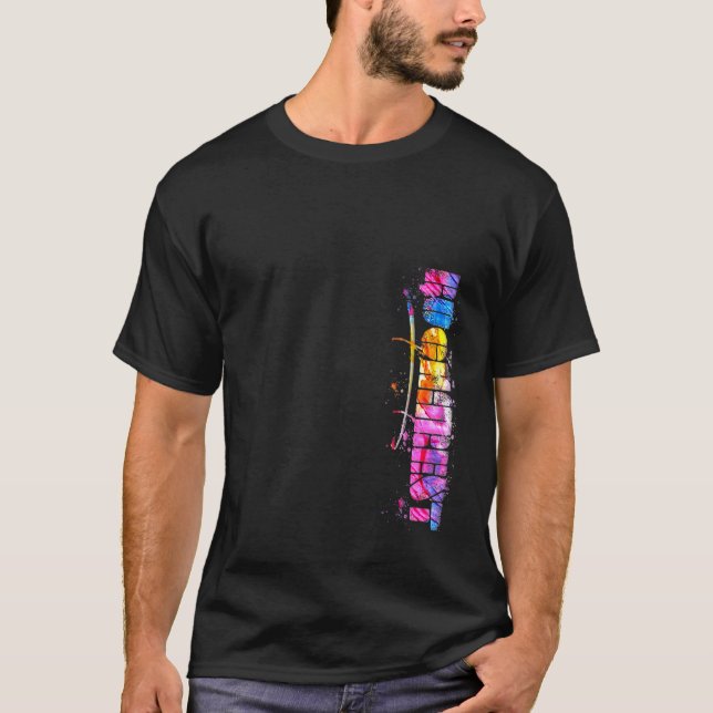 Bucharest Lettering  Watercolor Bucharest T-Shirt (Front)