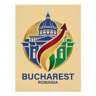 Bucharest Romania Eastern European Poster