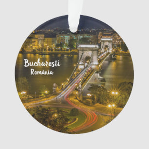 Bucharest Romania Photo Christmas Ornament