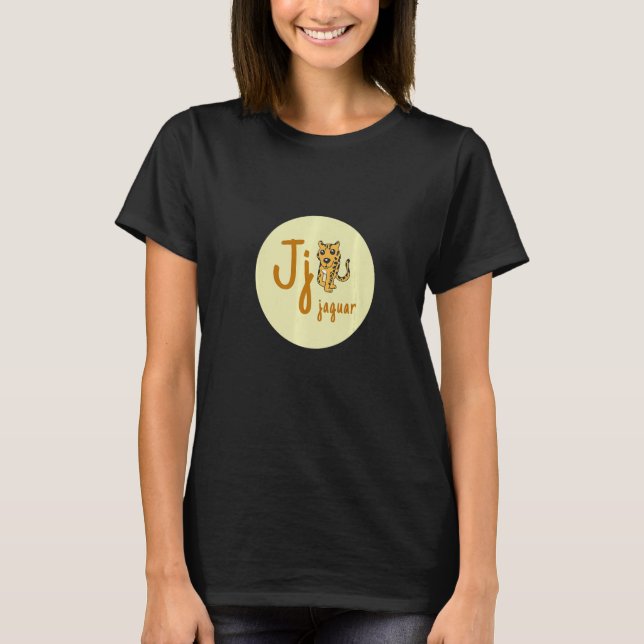 Buchstaben des deutschen Alphabets J Jaguar T-Shirt (Front)