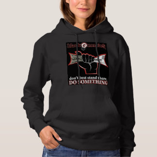 "Buck and Ballot" Black Pullover Hoodie for Women