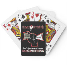 "Buck and Ballot" Playing Cards (Black)