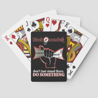 "Buck and Ballot" Playing Cards (Black)