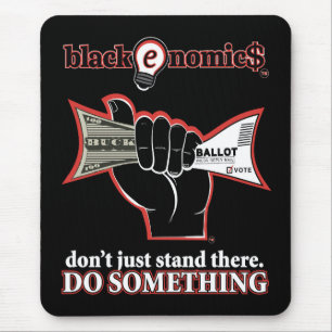 "Buck and Ballot" Standard Mousepad (Black)