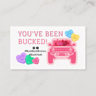 Buck Buck Bronco You’ve Been Bucked Valentines Tag