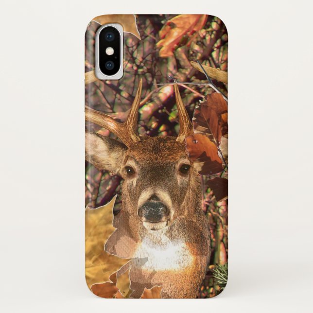 Buck Camouflage White Tail Deer Case-Mate iPhone Case (Back)