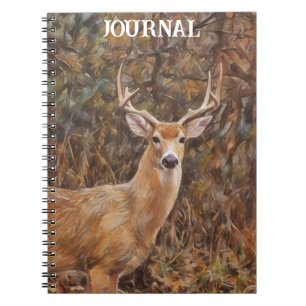 Buck Deer Art Personal Journal Notebook