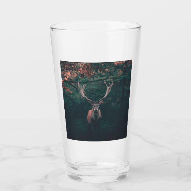 Buck Deer Wild Animal Glass (Front)