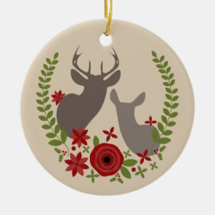 Buck & Doe Personalised Christmas Ornament