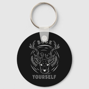 Buck Hunting Yourself Key Ring