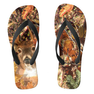 Buck in Fall Hunter Camo White Tail Deer Thongs