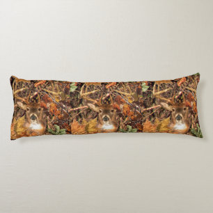 Buck in Fall season scene White Tail Deer Body Cushion