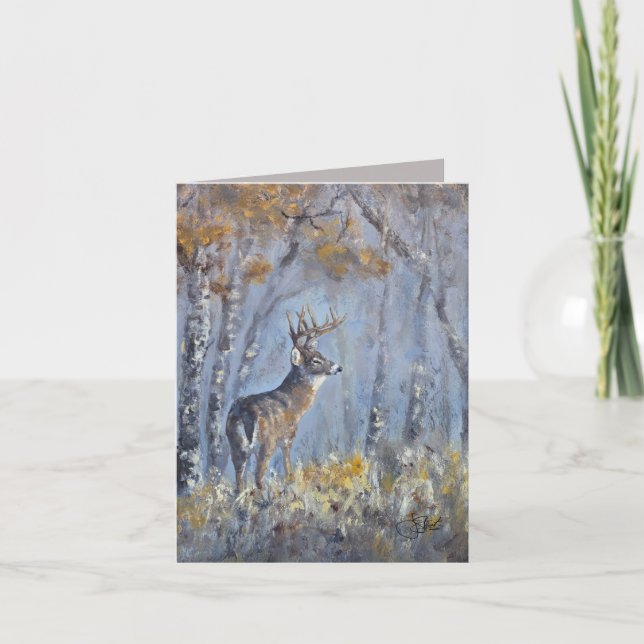 Buck Meadow - hand painted Card (Front)
