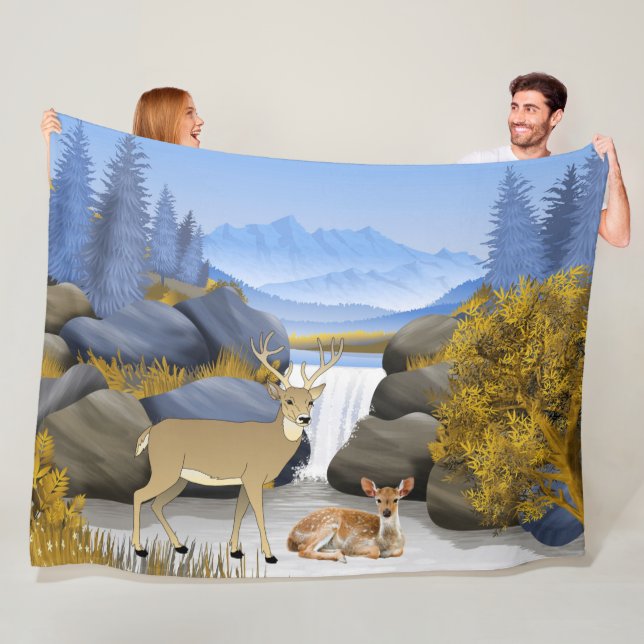 Buck n' Cosy Fleece Blanket (In Situ)