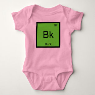 Buck Name Chemistry Element Periodic Table Baby Bodysuit