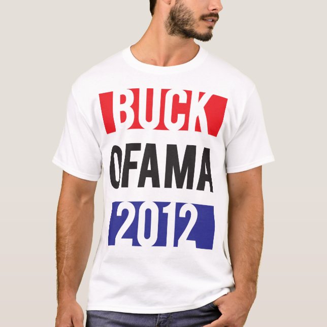 Buck Ofama 2012 - RedWhiteBlue T-Shirt (Front)