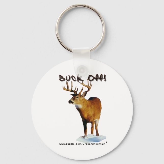 Buck Off! Keychain (Front)