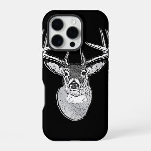 Buck on Black White Tail Deer iPhone Case